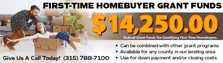 $14,250.00 First time homebuyers grant money available.