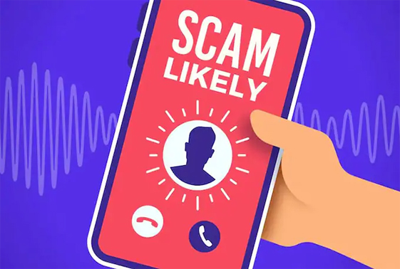 Cell phone with incoming call reading scam likely.