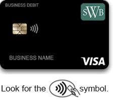WSB Business contactless debit card.